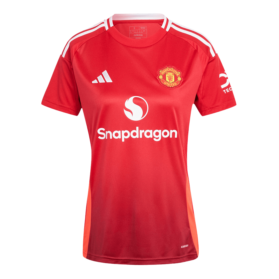 Manchester United Soccer Jersey Home Women's Custom Shirt - bestsoccerstore