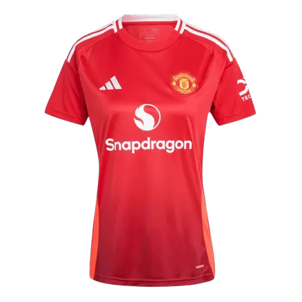 Manchester United Soccer Jersey Home Women's Custom Shirt 2024/25 - bestsoccerstore