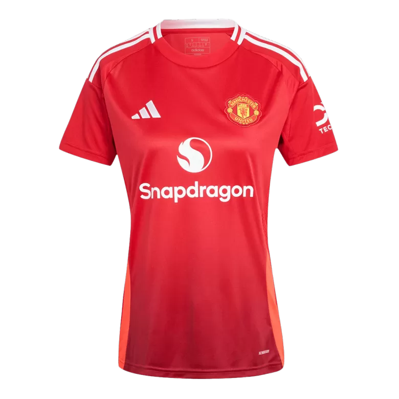 Manchester United Soccer Jersey Home Women's Custom Shirt 2024/25 - bestsoccerstore