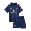 Kids Manchester United Custom Away Soccer Kits 2024/25 - bestsoccerstore