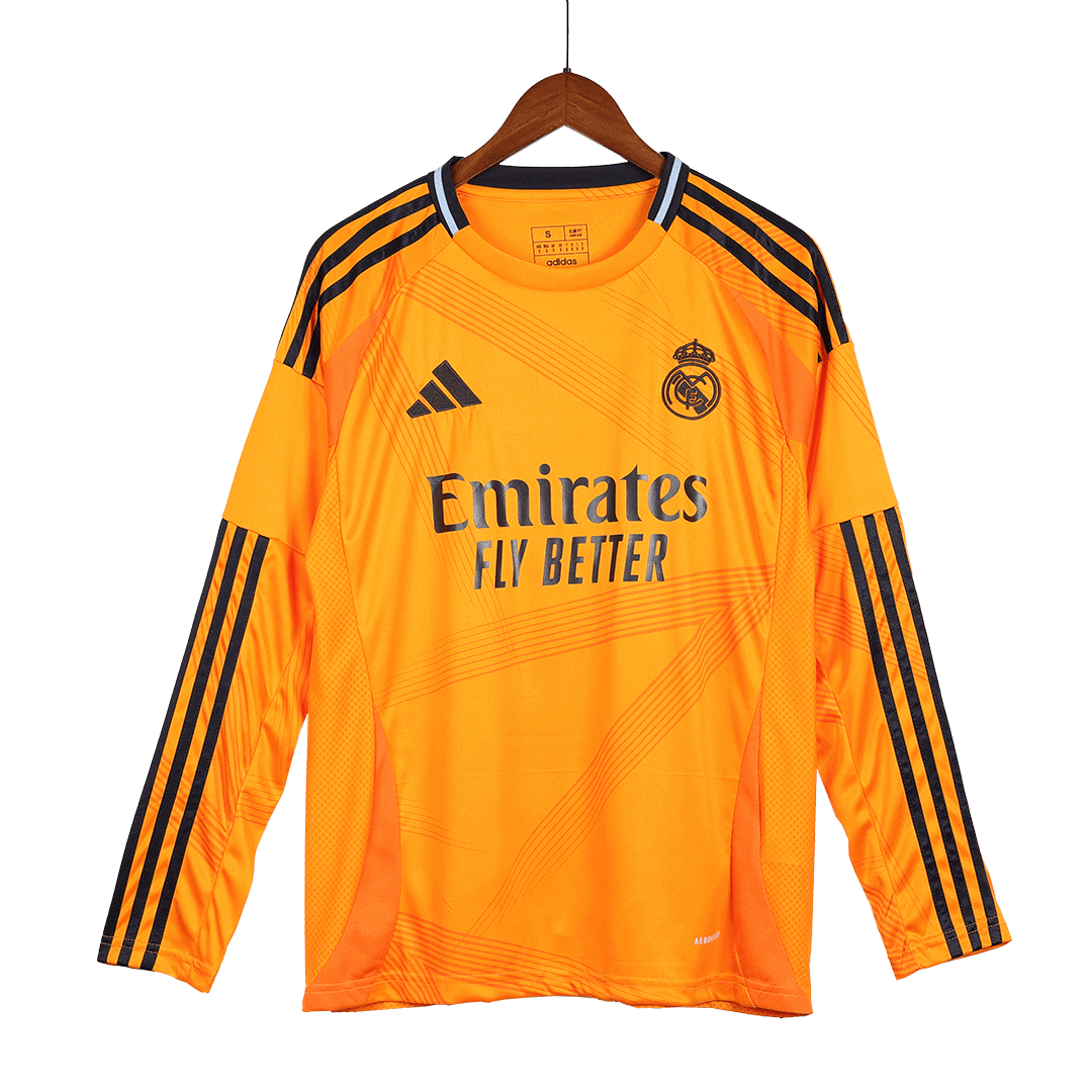 Real Madrid Long Sleeve Jersey Away Football Shirt - bestsoccerstore