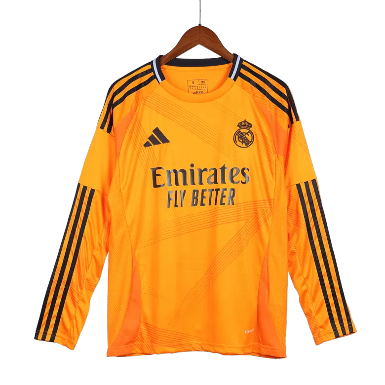 Real Madrid Long Sleeve Jersey Away Football Shirt 2024/25 - bestsoccerstore