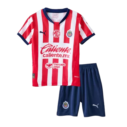 Kids Chivas Home Soccer Kits 2024/25 - bestsoccerstore