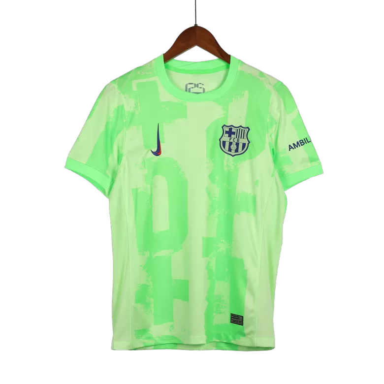 Barcelona Jersey Custom F.DE JONG #21 Soccer Jersey Third Away 2024/25 - UCL Spotify Logo Without Text  - bestsoccerstore