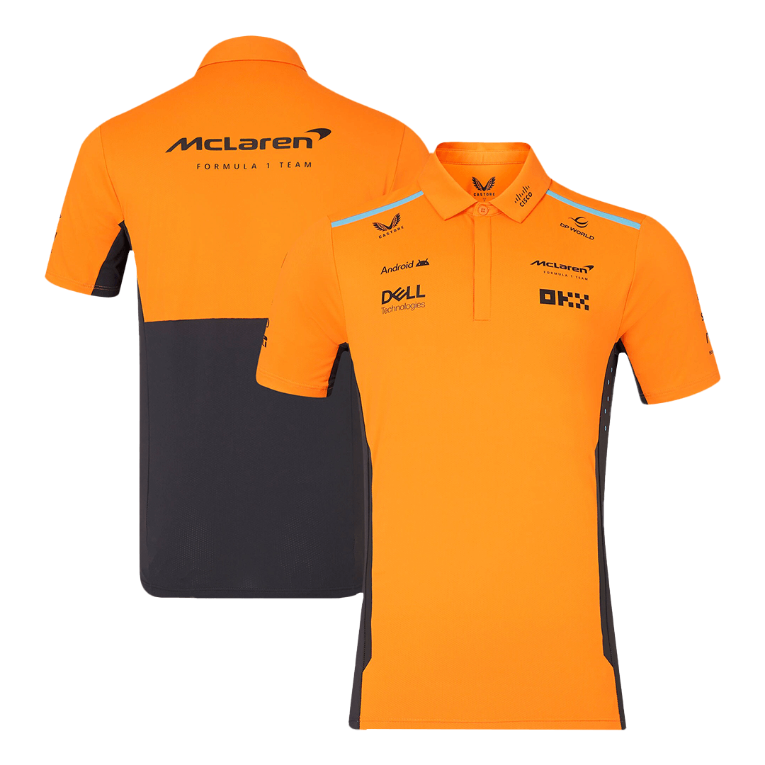 McLaren F1 Orange Team Polo - bestsoccerstore