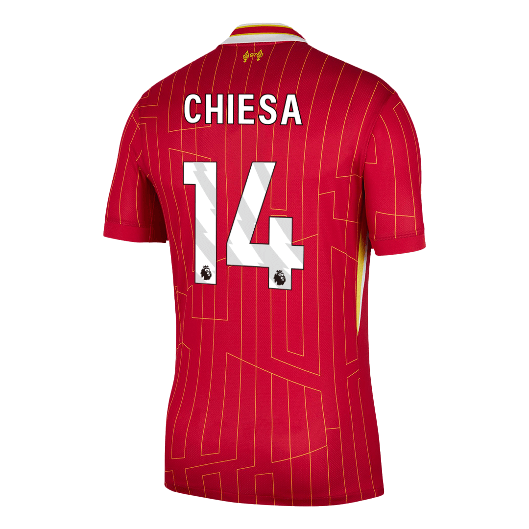 CHIESA #14 Liverpool Home Soccer Jersey