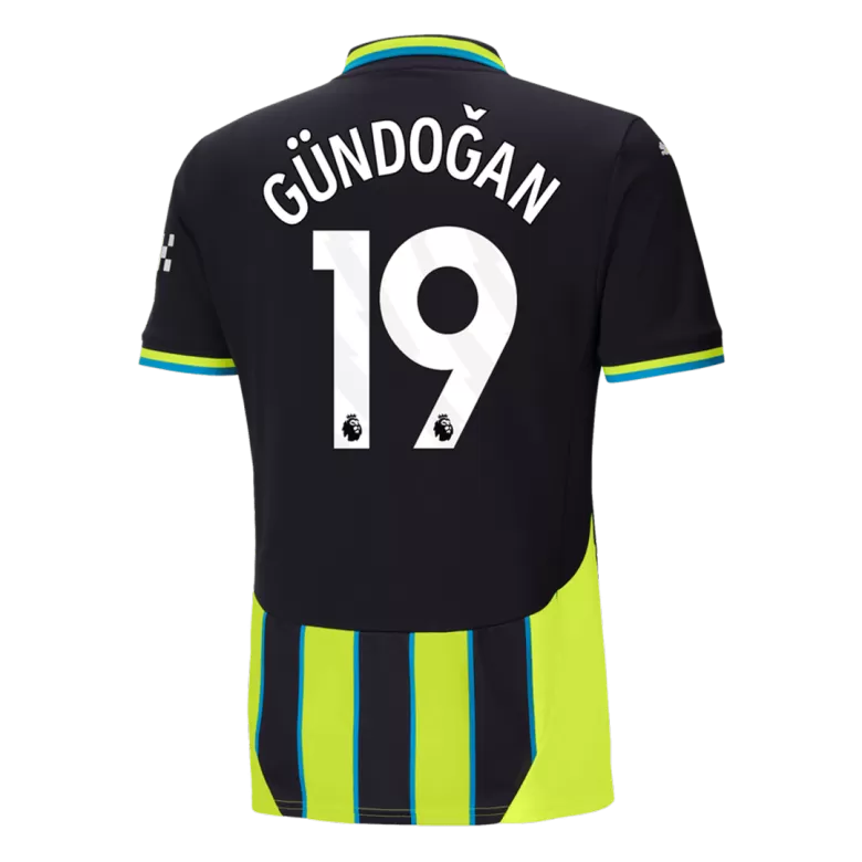 GÜNDOĞAN #19 Manchester City Soccer Jersey Away Custom Shirt 2024/25 - bestsoccerstore