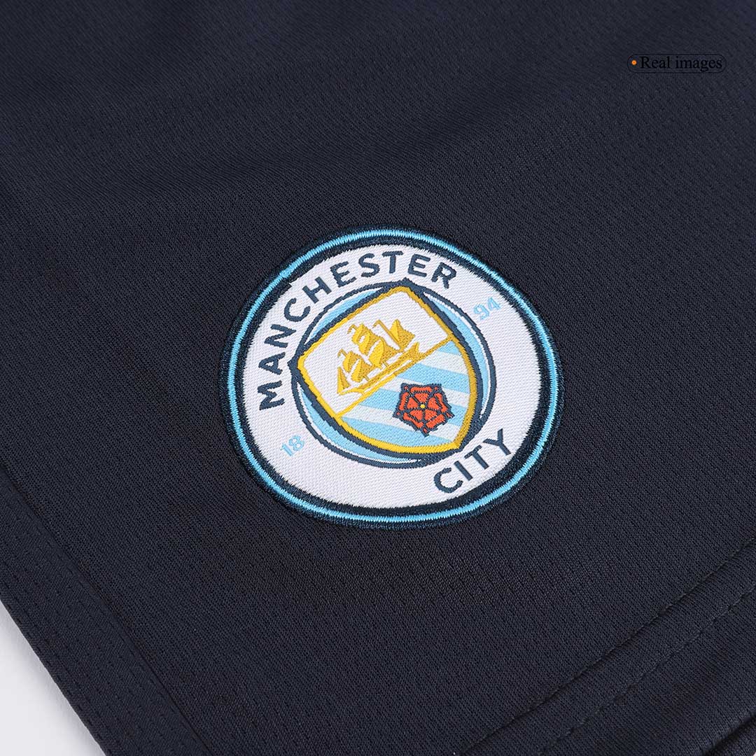 Manchester City Soccer Shorts Custom Away - bestsoccerstore