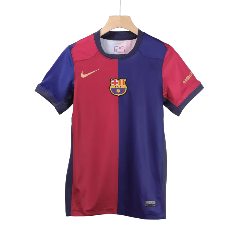 Barcelona Jersey Custom LEWANDOWSKI #9 Soccer Jersey Home 2024/25 Spotify Logo Without Text - bestsoccerstore