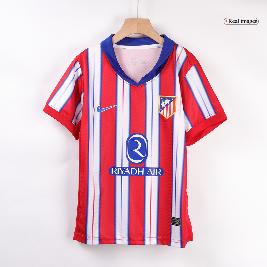 Kids Atletico Madrid Custom Home Full Soccer Kits 2024/25