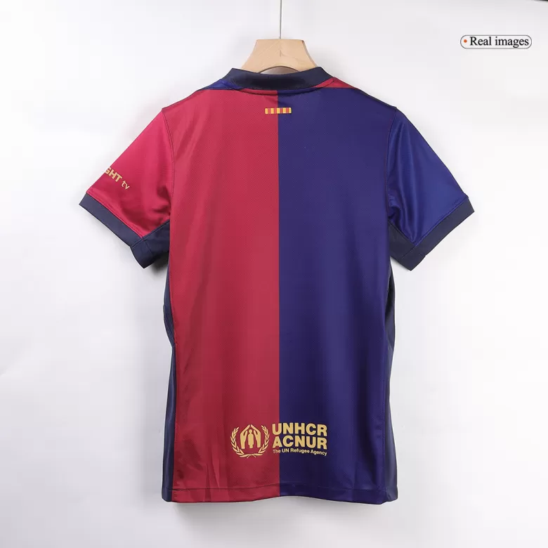 Barcelona Home Soccer Jersey 2024/25 - Spotify Logo Without Text - bestsoccerstore