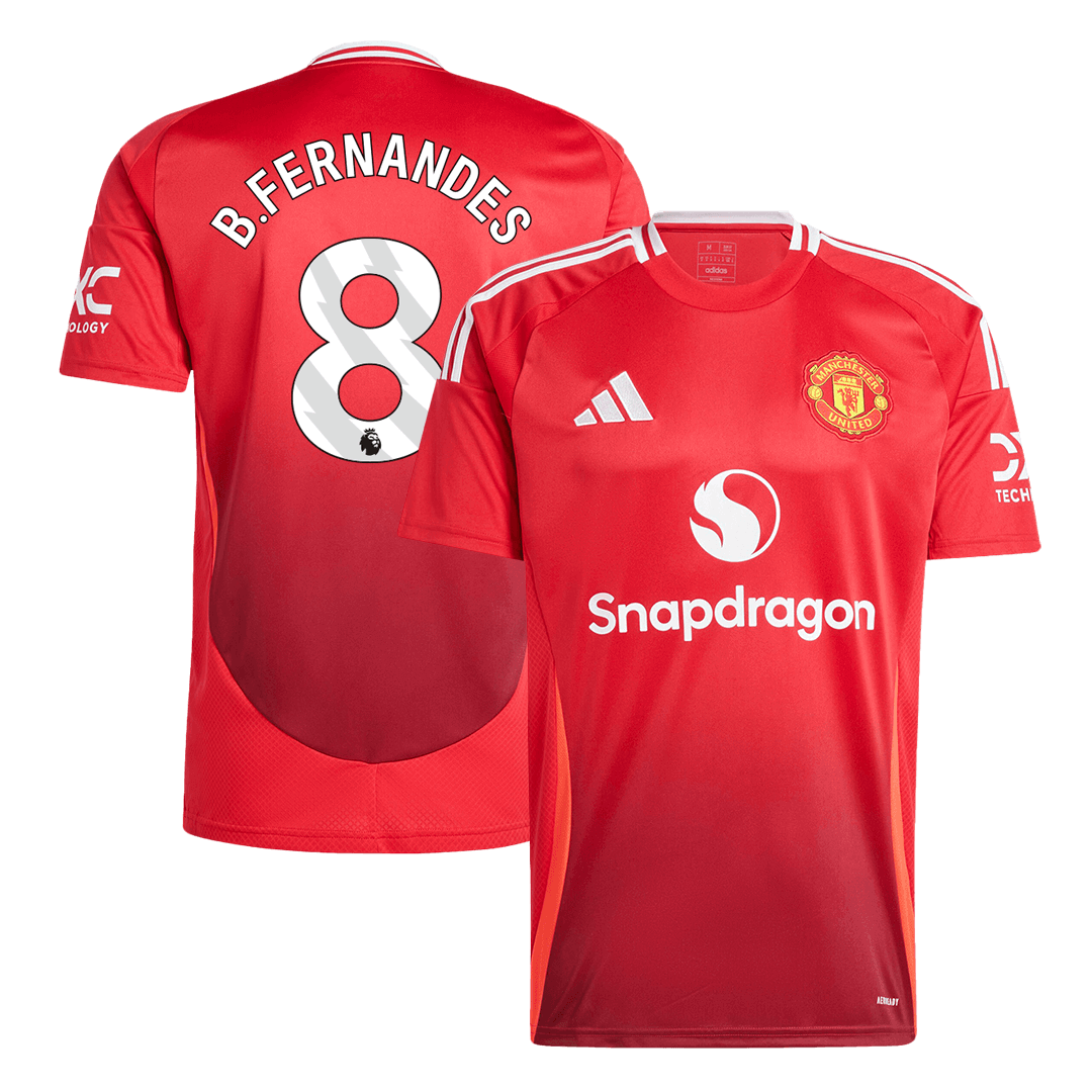 B.FERNANDES #8 Manchester United Home Soccer Jersey - bestsoccerstore