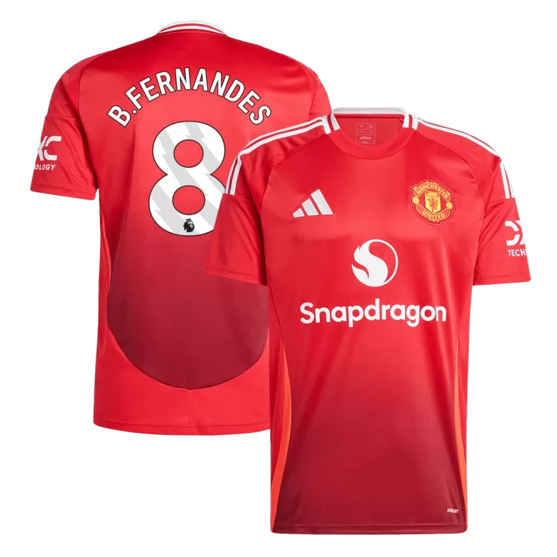 B.FERNANDES #8 Manchester United Home Soccer Jersey 2024/25 - bestsoccerstore