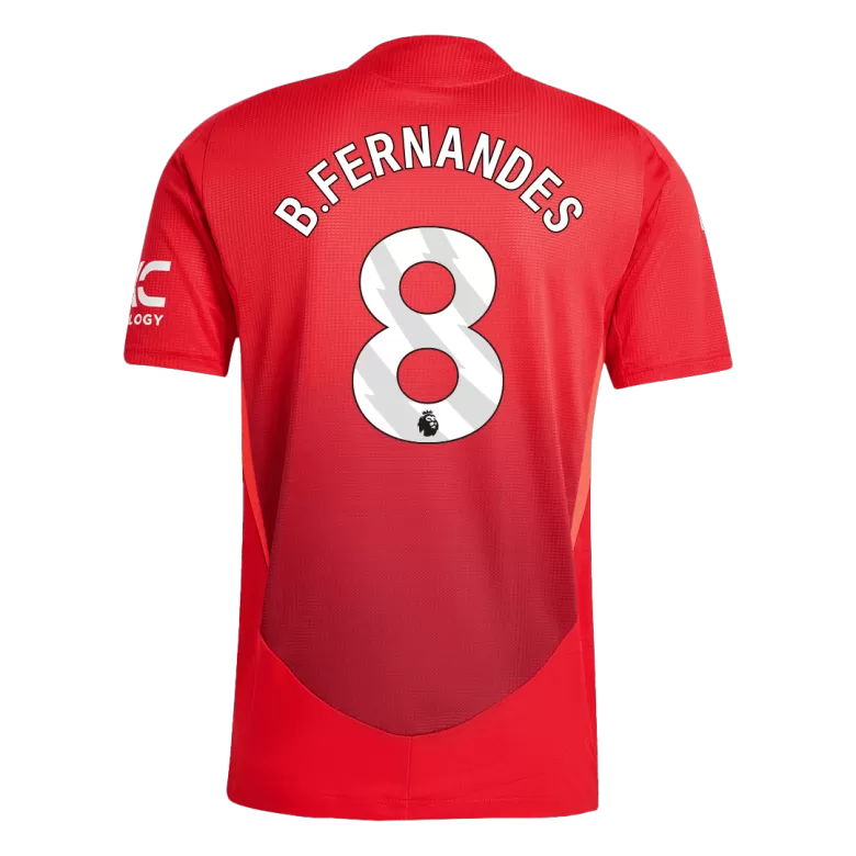 Authentic B.FERNANDES #8 Soccer Jersey Manchester United Home Shirt 2024/25 - bestsoccerstore