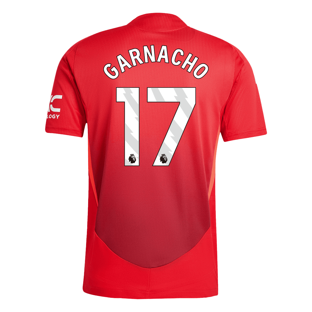 Manchester United GARNACHO #17 Home Custom Player Version Soccer Jersey