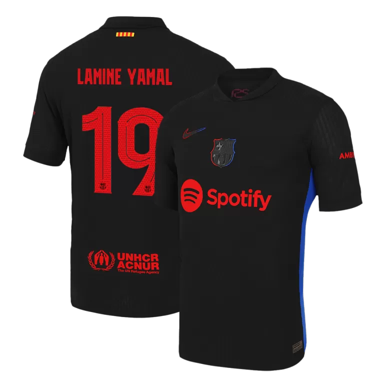 Authentic LAMINE YAMAL #19 Soccer Jersey Barcelona Away Shirt 2024/25-UCL - bestsoccerstore