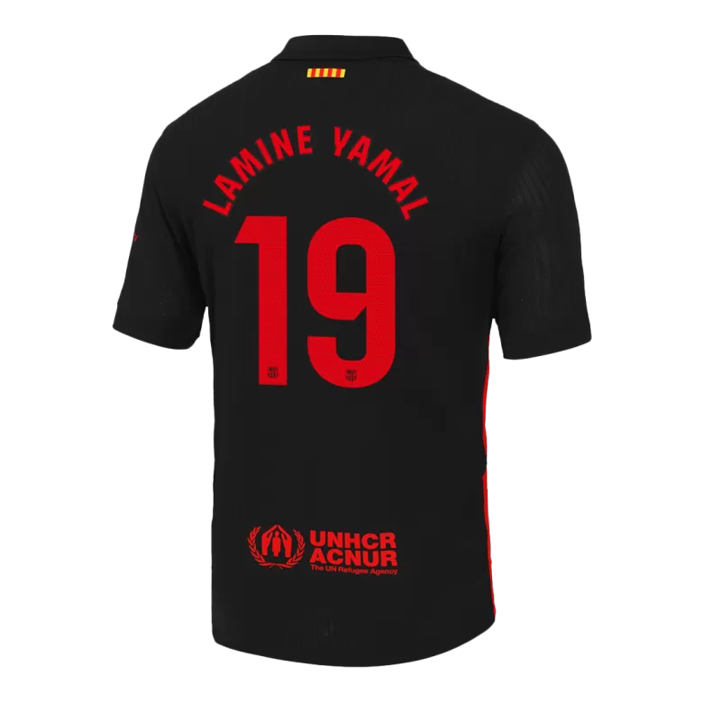 Authentic LAMINE YAMAL #19 Soccer Jersey Barcelona Away Shirt 2024/25 Spotify Logo Without Text - bestsoccerstore