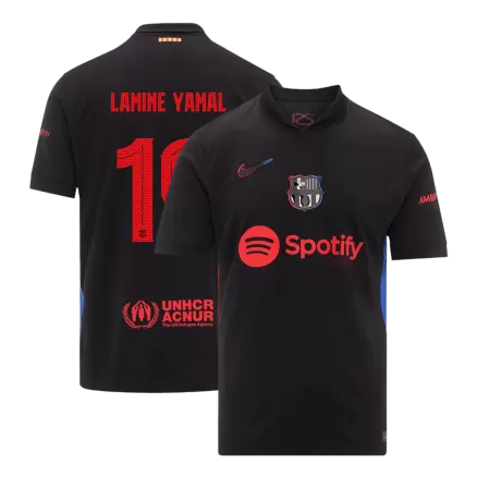 LAMINE YAMAL #19 Barcelona Soccer Jersey Away Custom Shirt 2024/25-UCL - bestsoccerstore