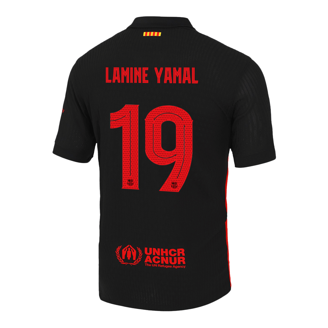 Barcelona LAMINE YAMAL #19 Away Custom Player Version Soccer Jersey - UCL - bestsoccerstore