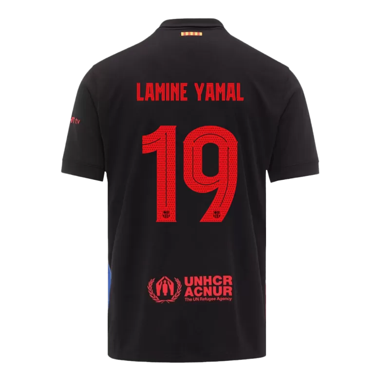 LAMINE YAMAL #19 Barcelona Soccer Jersey Away Custom Shirt 2024/25-UCL - bestsoccerstore