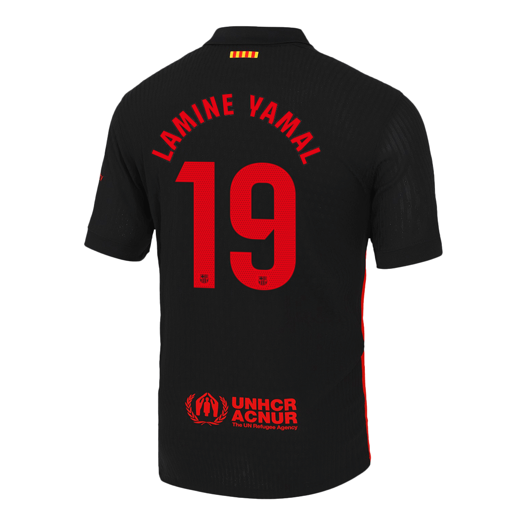 Barcelona LAMINE YAMAL #19 Away Custom Player Version Soccer Jersey - bestsoccerstore