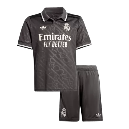 Kids Real Madrid Custom Third Away Soccer Kits 2024/25 - bestsoccerstore