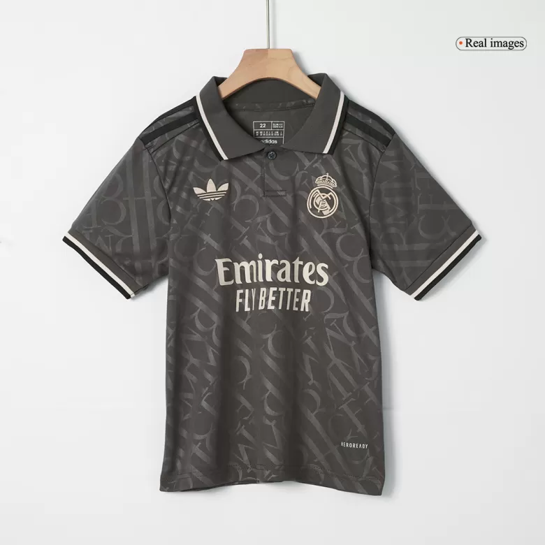 Kids Real Madrid Custom Third Away Soccer Kits 2024/25 - bestsoccerstore