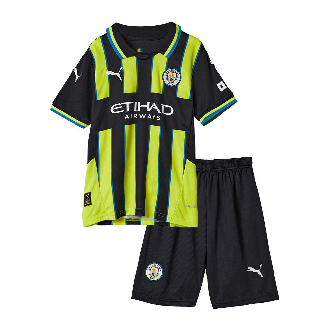 Kids Manchester City Away Custom Soccer Kits - bestsoccerstore