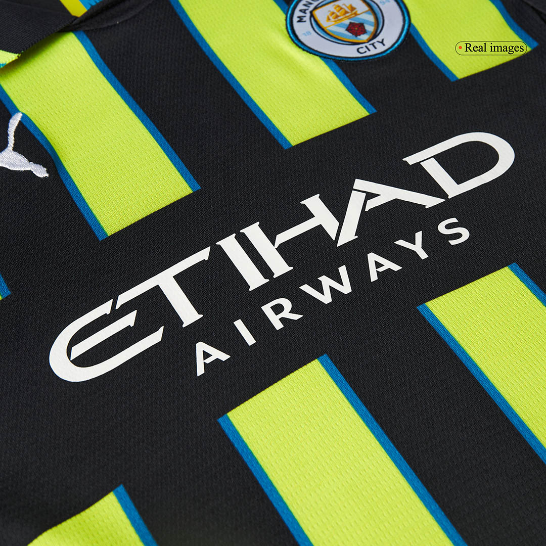 Kids Manchester City Away Custom Soccer Kits - bestsoccerstore