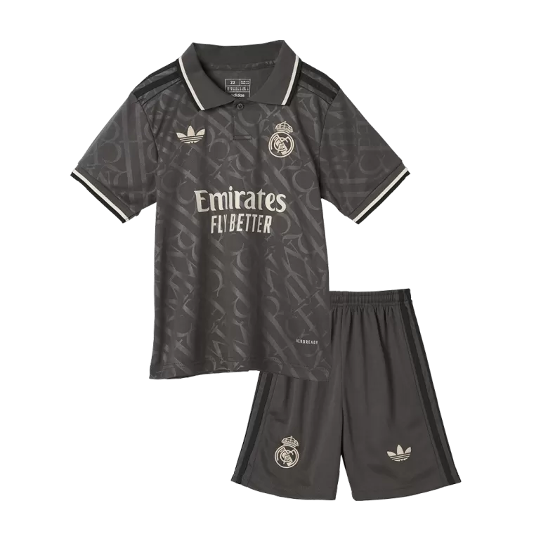 Kids Real Madrid Custom Third Away Soccer Kits 2024/25 - bestsoccerstore