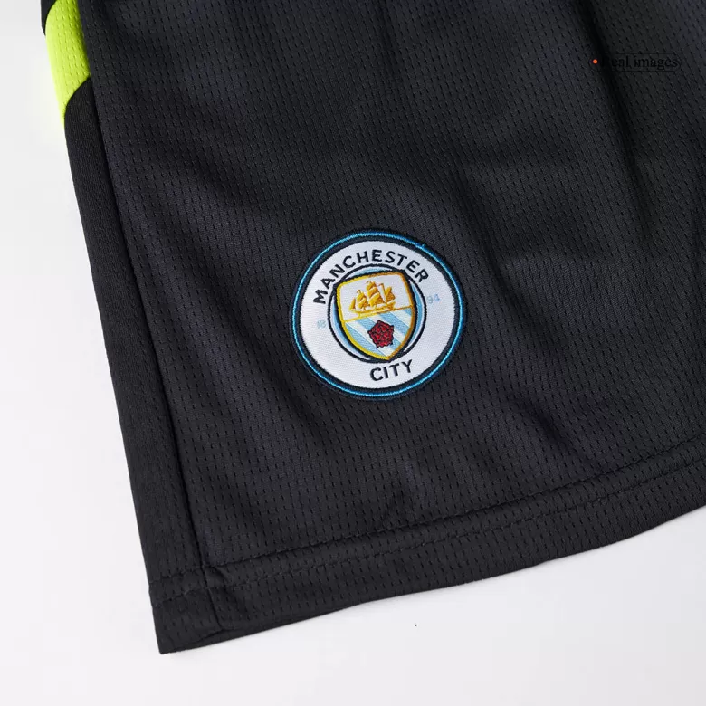 Kids Manchester City Custom Away Soccer Kits 2024/25 - bestsoccerstore