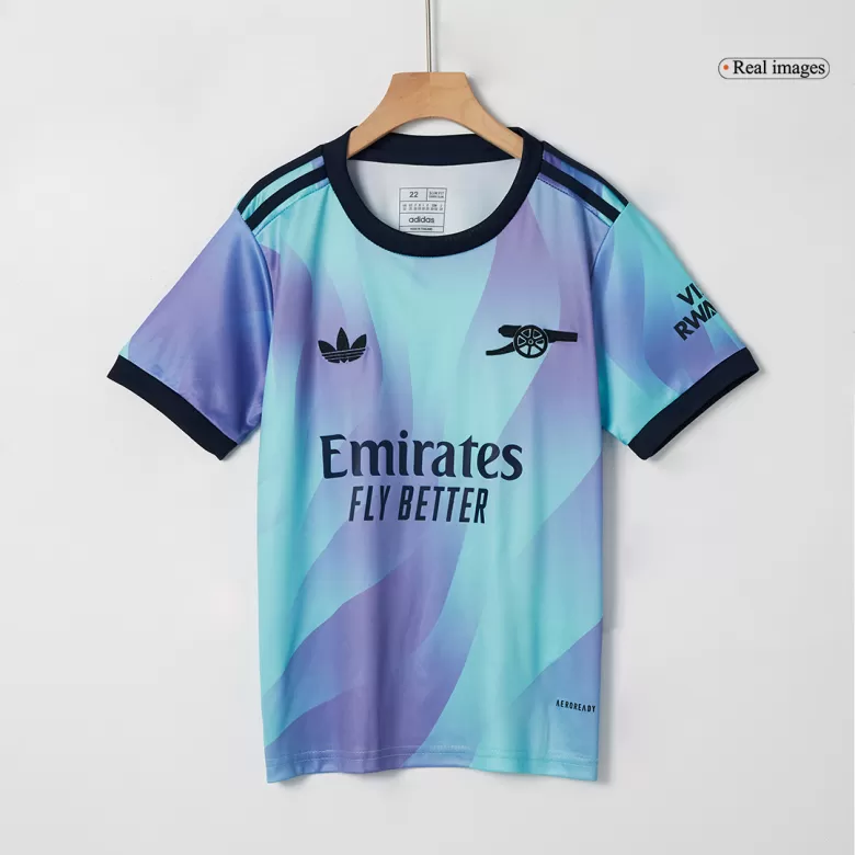 Kids Arsenal Custom Third Away Soccer Kits 2024/25 - bestsoccerstore