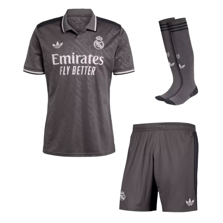 Real Madrid Third Away Custom Full Soccer Kit 2024/25 - bestsoccerstore