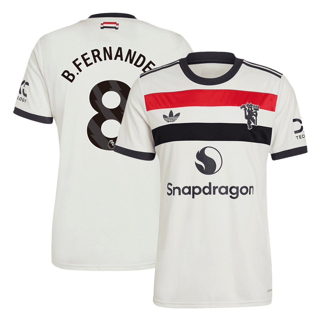 Manchester United Jersey Custom B.FERNANDES #8 Soccer Jersey Third Away - bestsoccerstore