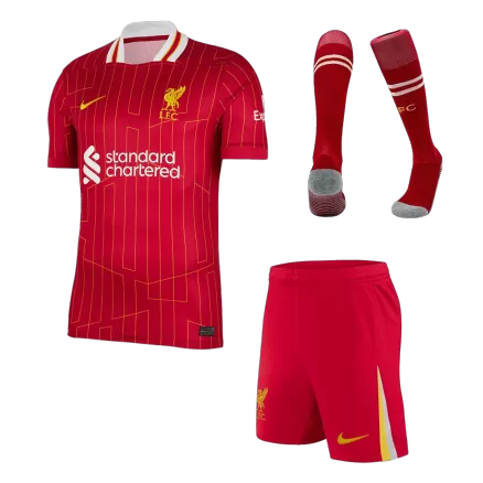 Liverpool Home Custom Full Soccer Kit 2024/25 - bestsoccerstore