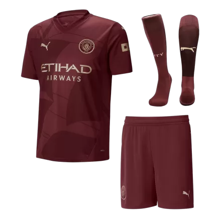 Manchester City Third Away Custom Full Soccer Kit 2024/25 - bestsoccerstore