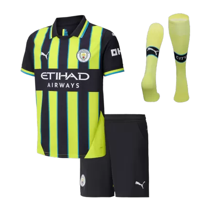 Kids Manchester City Custom Away Full Soccer Kits
2024/25 - bestsoccerstore