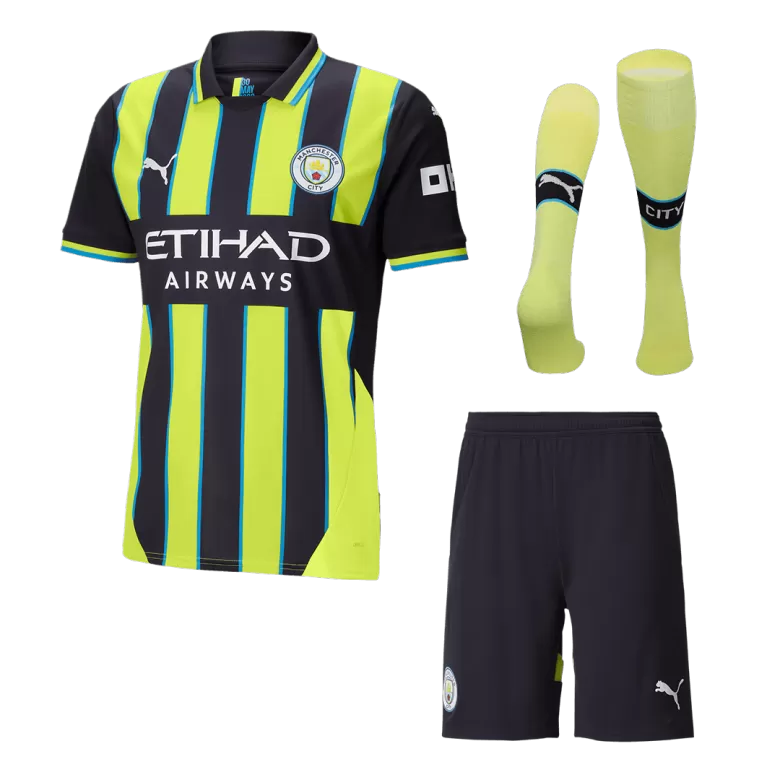 Manchester City Away Custom Full Soccer Kit 2024/25 - bestsoccerstore