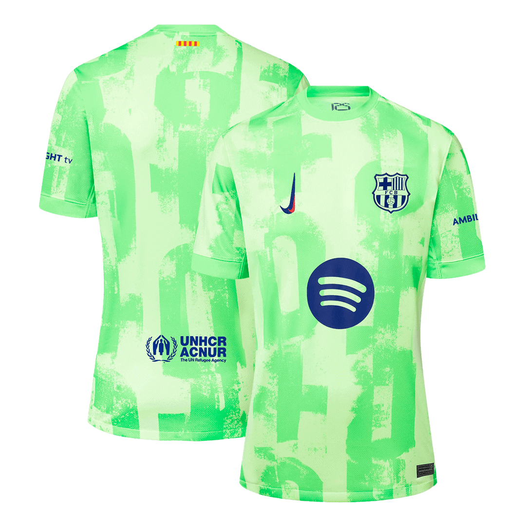 Barcelona Third Away Soccer Jersey - Spotify Logo Without Text - bestsoccerstore