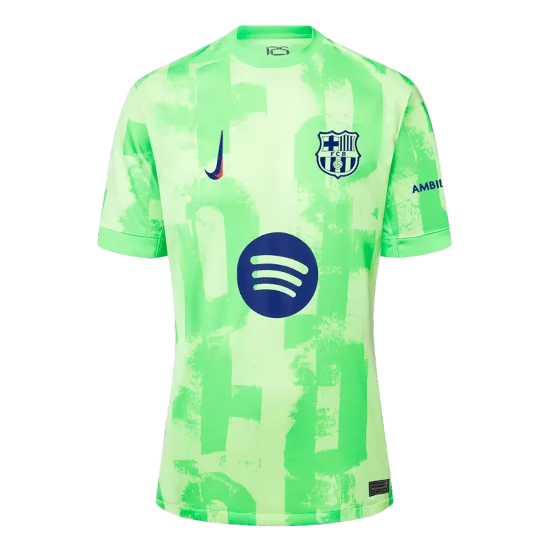 Barcelona Jersey Custom LEWANDOWSKI #9 Soccer Jersey Third Away 2024/25 - UCL Spotify Logo Without Text  - bestsoccerstore