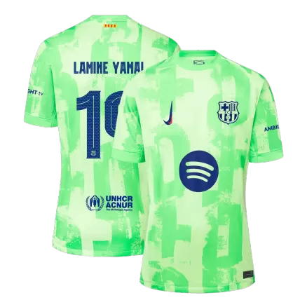 LAMINE YAMAL #19 Barcelona Third Away Soccer Jersey 2024/25 - UCL（Spotify Logo Without Text） - bestsoccerstore