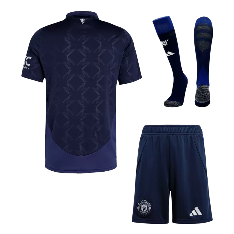 Manchester United Away Custom Full Soccer Kit 2024/25 - bestsoccerstore