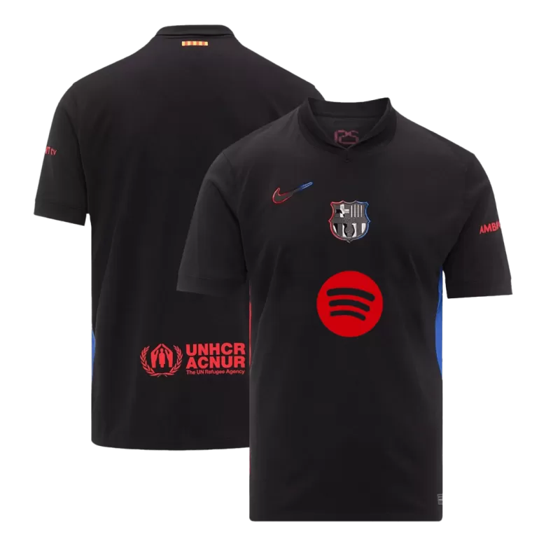 Barcelona Soccer Jersey Away Custom Shirt 2024/25 Spotify Logo Without Text - bestsoccerstore