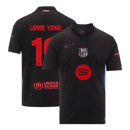 LAMINE YAMAL #19 Barcelona Away Soccer Jersey 2024/25 - UCL (Spotify Logo Without Text) - bestsoccerstore