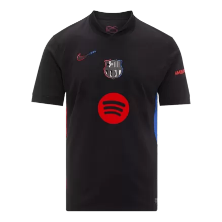 Barcelona Soccer Jersey Away Custom Shirt 2024/25 Spotify Logo Without Text - bestsoccerstore