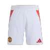 Authentic Manchester United Soccer Shorts Custom Home 2024/25 - bestsoccerstore
