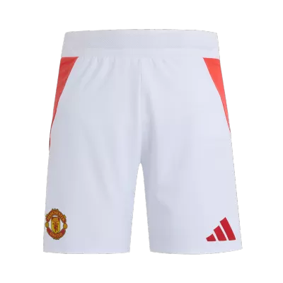 Authentic Manchester United Soccer Shorts Custom Home 2024/25 - bestsoccerstore