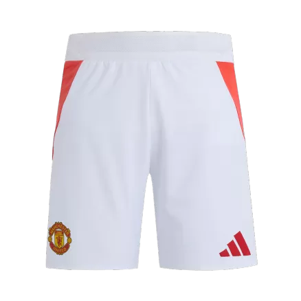 Authentic Manchester United Soccer Shorts Custom Home 2024/25 - bestsoccerstore