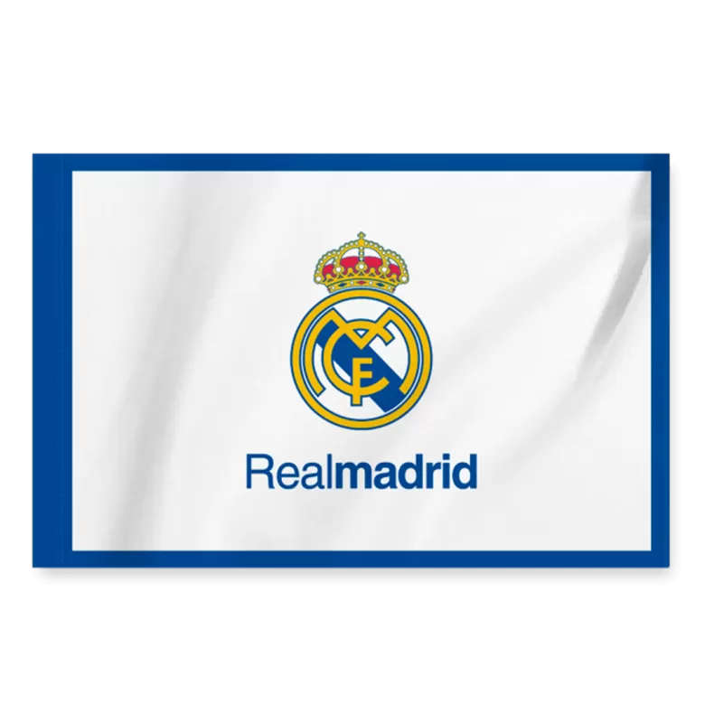 Real Madrid Team Flag White - bestsoccerstore