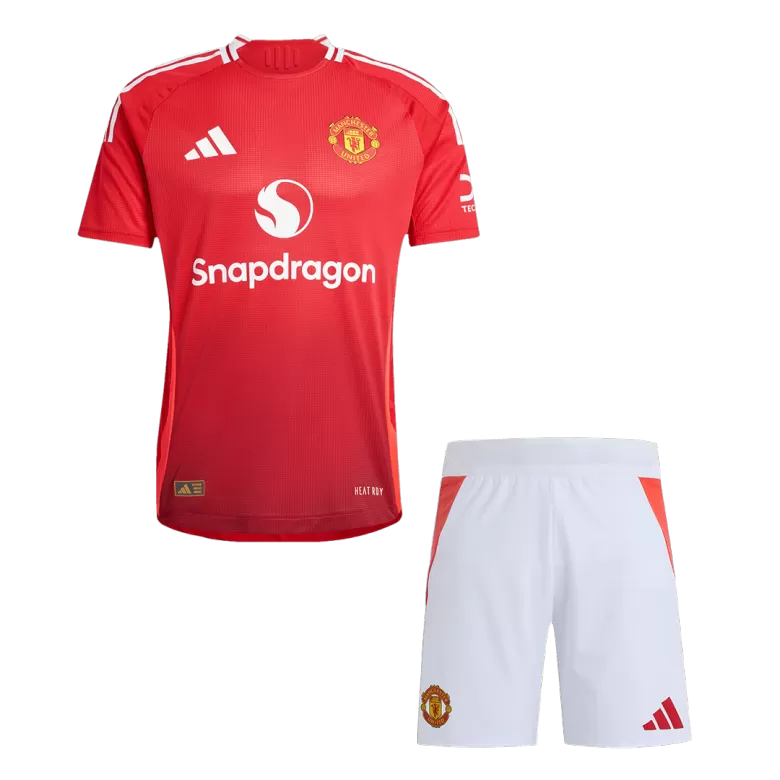 Authentic Manchester United Home Custom Soccer Jersey Kit 2024/25 - bestsoccerstore